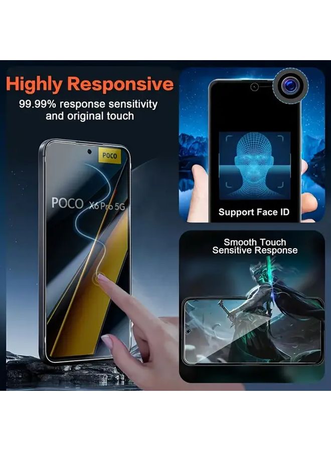 Poco M6 Pro Anti Peeping Water Gel Film Screen Protector 2 Pack - Image 5